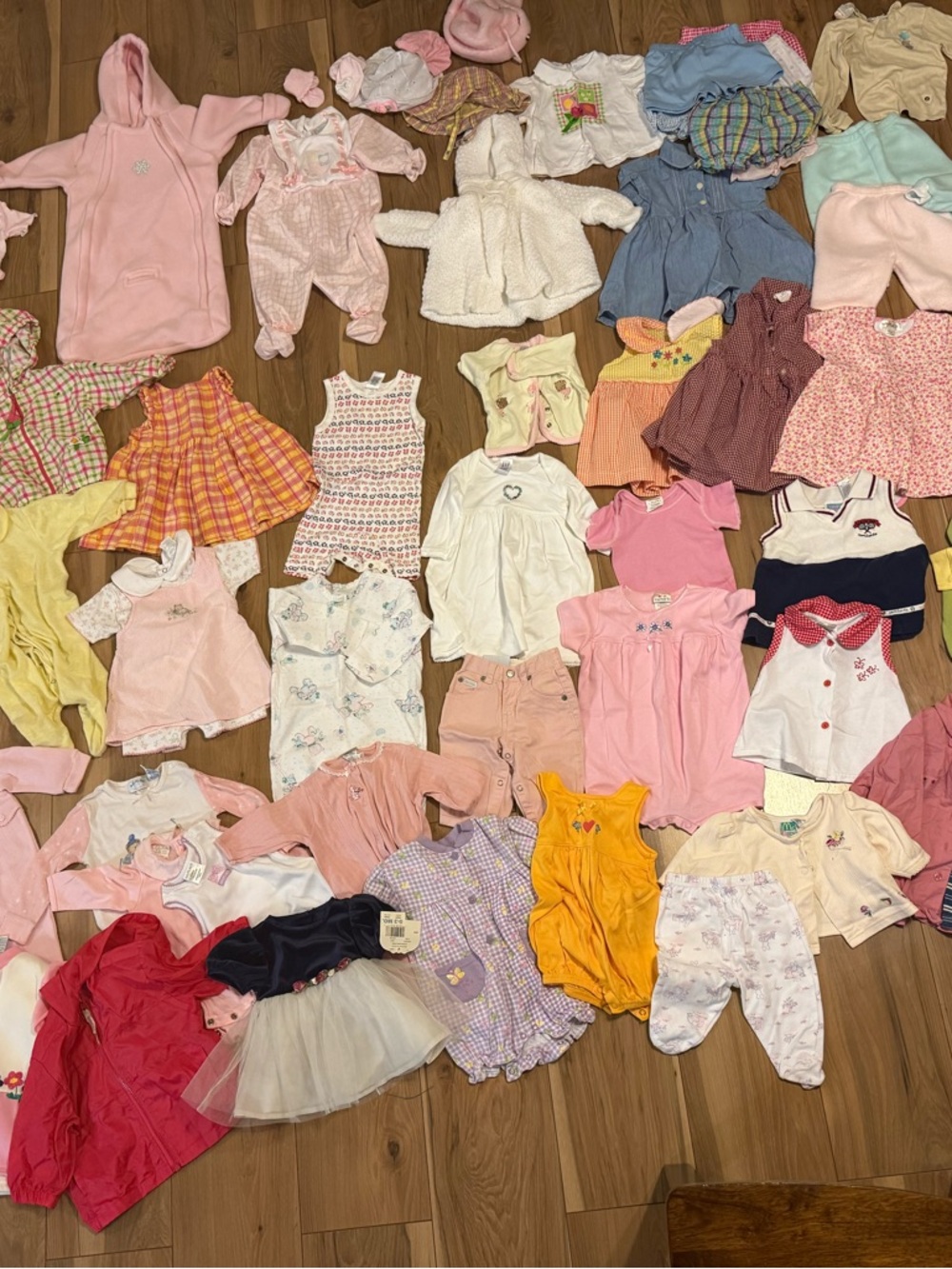 Lot Of many Vintage Baby Toddler Infant Girls Clothes Dress Shirts Jackets 60 +